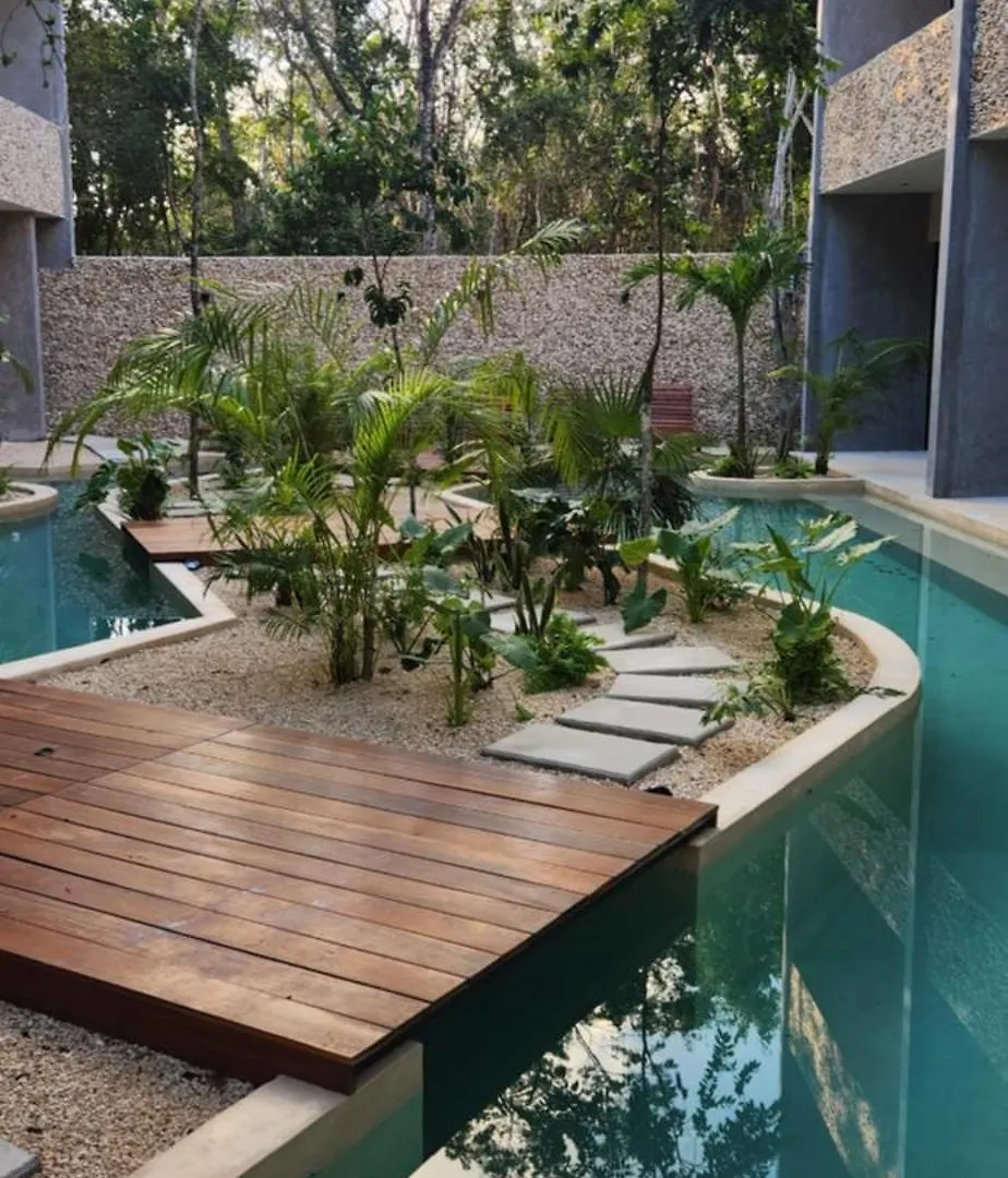טולום Studio Con Terraza, Pileta Y Bano Completo דירה